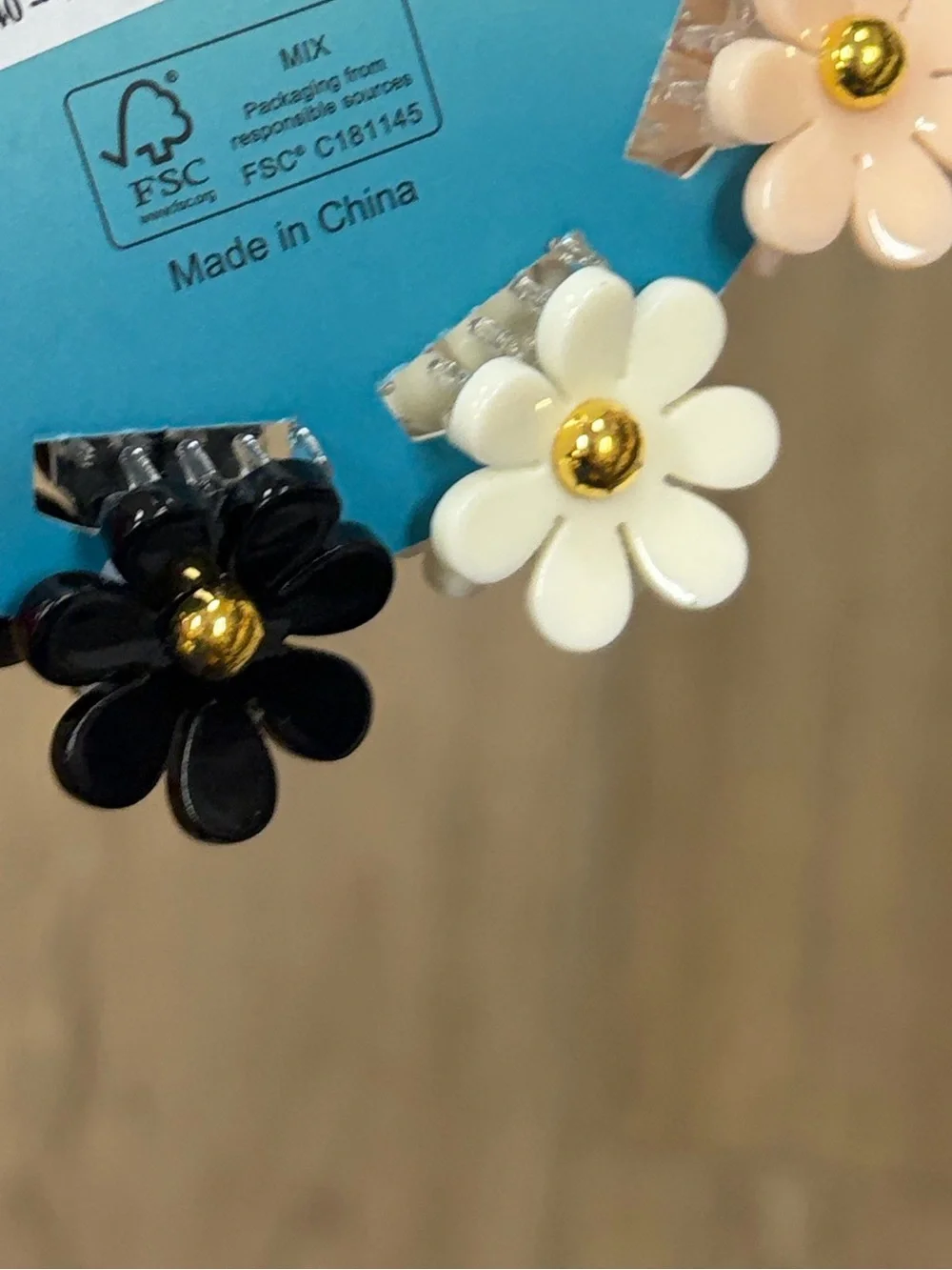 NWT ⚜️🌺⚜️ Piper K Floral Mini Hair Claw Clips Set of 10